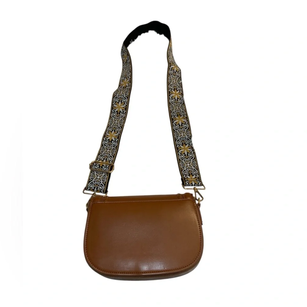 Zara Women’s Cognac Faux Leather Bag - Picture 4 of 9
